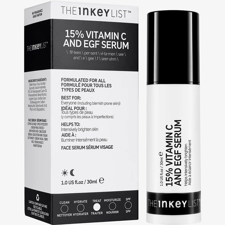 سرم ضد لک ویتامین سی 15% + EGF اینکی لیست